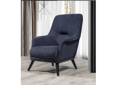  Stilvoll Sessel Blau farbe Modern Möbel in Wohnzimmer Luxus Textil neu