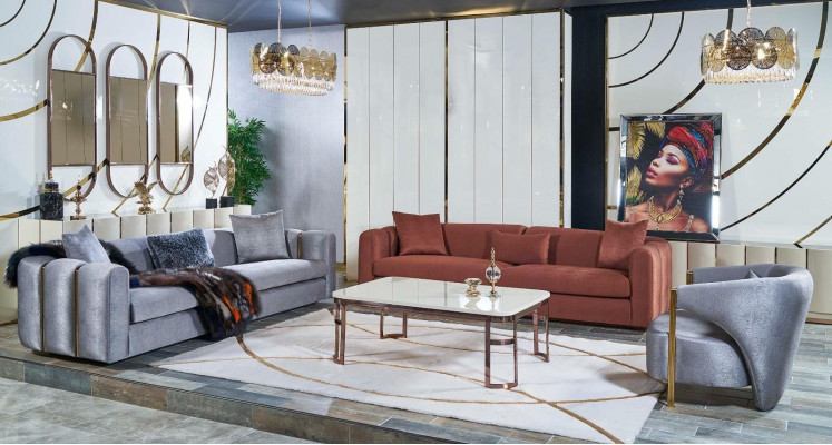 Luxus Garnitur Set 2tlg Sofa 3 Sitzer Couchtisch Sofa Sofas Sessel Neu