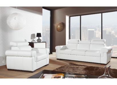 Echtleder Sofagarnitur 3+2 Sitz Modernes Sofa Couch Design Polster Garnitur